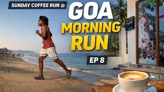 Goa Morning Run + New Cafe Coffee ☕ | Sunday Coffee Run EP 8