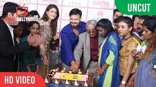 UNCUT - Vivek Oberoi Birthday Celebration With cancer patients And Jacqueline Fernandez