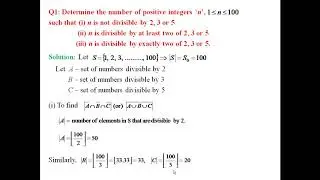 Principle of Inclusion & Exclusion