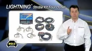 Wolo Lighting Emergency Strobe Kit - 4-Strobe Flashes, Model# 8004-1CCCC
