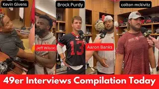 Brock Purdy, Jeff Wilson, Aaron Banks Kevin Givens & Colton Mckivitz interview