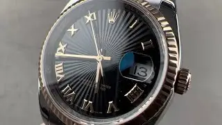 Обзор часов Rolex Datejust 36 Black Sunbeam Dial 116231