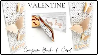 VALENTINE'S COUPON BOOK  & HEART SLIMLINE CARD TUTORIAL ❤️❤️❤️