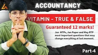 GUARANTEED 12 MARKS || CA Foundation || ACCOUNTS: MTP & RTP ALL IMPORTANT TRUE & FALSE 