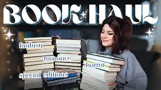 my last MASSIVE book haul EVER 📚 horror, fantasy, romance & more