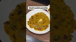 &ldquo;Golden, crispy Mooli Makki Paratha &ndash; a perfect blend of flavors and warmth in every bite!#paratha