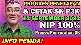 😍 NIP 100%! Progres Cetak dan Penetapan NIP3K dan CPNS 12 September 2022