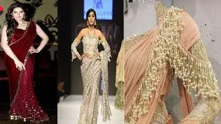 LATEST&STYLISH INDIAN  SAREES COLLECTION 2018 NEW DESIGN /TOP DESIGNER WEDDING SAREES FOR GIRLS