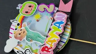 How to make 3D cocomelon Cake topper