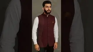 Maroon Nehru Jacket | Sehyog De Ethnic | Men&rsquo;s Ethnic Wear #sehyogdeethnic #indianfashion #menswear