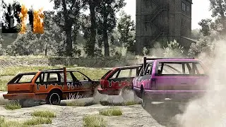 Безумное ДЕРБИ в BeamNG! Отказал ДВИГАТЕЛЬ!