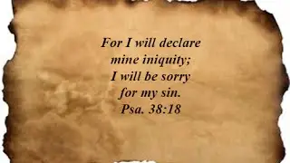 Psalm 38:18