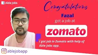 🔥Selected for Zomato Jobs🔥 | How Fazal Got A Zomato Job