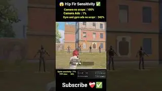 🎯 BEST HIP FIRE SENSITIVITY  BGMI |How to improve  hipfire in bgmi  #bgmi #shorts #pubg
