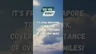 What's the longest #flight in the #world? #shorts #facts #flightfacts