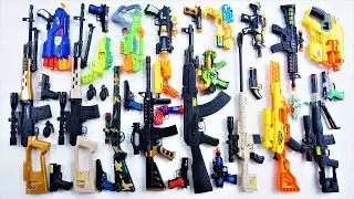 Mengumpulkan 7 Sniper Gun 3 Dragunov Sniper SVD Gun Nerf Sniper M16 Sniper Gun AK47 Gun Granat