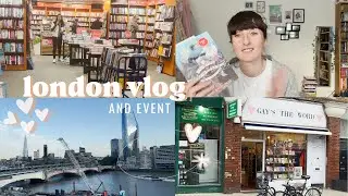 London bookshop vlog, blogger event + book haul