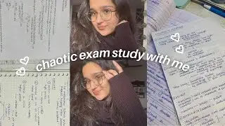 chaotic finals study with me 🤡 cbse grade 11