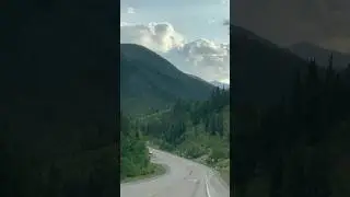 Nature #Beautiful drive in the mountains #drive #mountains #whitenoise #scenery #alberta canada