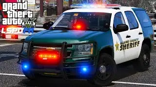 GTA 5 LSPDFR #495 | Blaine County Sheriff Responding To ATM Robbery | (Broward County Florida)