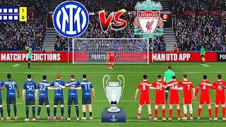 INTER MILAN VS LIVERPOOL CHAMPION LEAGUE FINAL PENALTY SHOOTOUT MUHAMMED SALLAH ⚽🔥⚽🎮