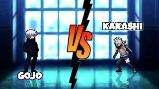 Gojo Vs Kakashi jujutsu kaisen x naruto fights / mugen