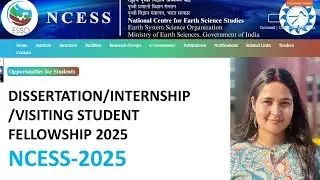 NCESS Pune Internship 2025 | 📢Dissertation & Training Program | How to Apply Online✅