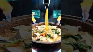 This Giant Sapo Tofu Is Cooked Inside a Futuristic Factory 🤯🔥 #shorts   #food