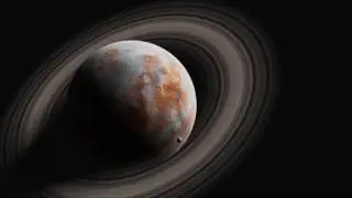 20170324 Gas Giant with Moon (Blender Space VFX Elements)