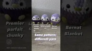 Yarn comparison - Premier Parfait Chunky, Loops & Threads Sweet Snuggles Lite, and Bernat Blanket ✨