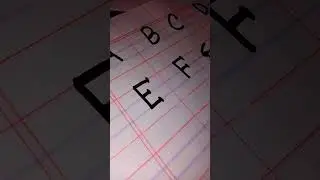 Alphabet  Capital Letter Hand  writing