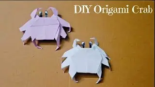 DIY Origami Crab 🦀 | How to Make an Origami Crab #OrigamiCrab #PaperArt #DIYOrigami#diy#easyorigami