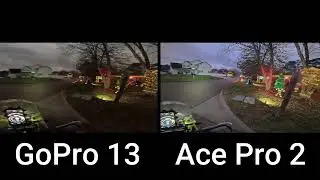 @GoPro Heor 13 vs @insta360 Ace Pro 2 - Pure Video Night Motorcycle Riding!