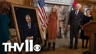 Official portrait of Gov. Asa Hutchinson unveiled