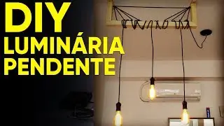 LUMIN&Aacute;RIA PENDENTE INDUSTRIAL - DIY LOD MORAES