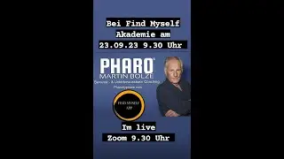 PHARO Martin Bolze bei Find Myself Akademie bekannt von Fernsehen und live Shows. Am 23.09.23