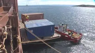 APTN - Sealift Ship Arrives