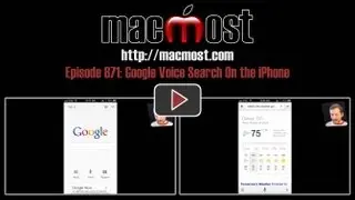 Google Voice Search On the iPhone (MacMost Now 871)