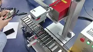 UV Laser Marking Machine With Pen Conveyor Belt for Pen Marking
