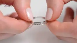 Diamond Half Eternity Ring In 9K White Gold - E3884