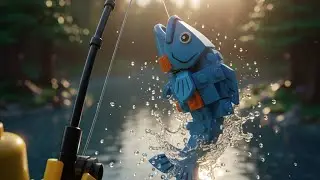 LEGO Fishing Adventure 🎣 | A Relaxing Day in the LEGO World#trending 