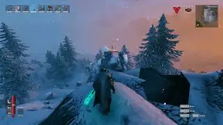 Valheim - Mistlands - bottom of Frost Caves  and stone golem bodyguard...