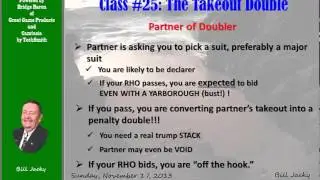 Class 25 The Takeout Double 2013 11 17