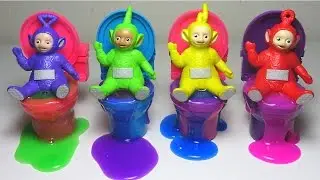 Toilet Candy Surprise Toys Teletubbies Sour Flush Slime happyfunclub