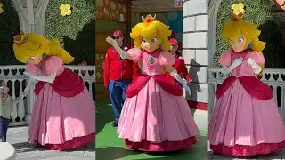 Princess Peach Spring Break 2024 meeting | Super Nintendo World in Universal Studios Hollywood