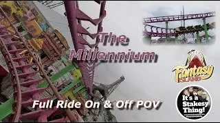 The Millennium Rollercoaster at Fantasy Island, Full Ride on & off POV&rsquo;s #itsastakesything