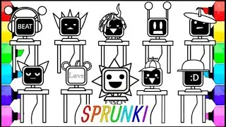 Kolorowanki Incredibox SPRUNKI.Nowe, niezwykle satysfakcjonujące kolorowanki OC z postaciami SPRU...