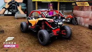 De STOCK a BESTIA OFF-ROAD 😱 | Can-Am Maverick X RS Turbo R 4K ULTRA HD|Logitech G92|Forza Horizon 5