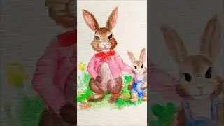 How to make a cute postcard for your loved ones #acrilicpainting #postcard