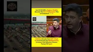 A Question Many Indians Have Been Asking For Years... Now Raised Where It Matters.#RaghavChadha